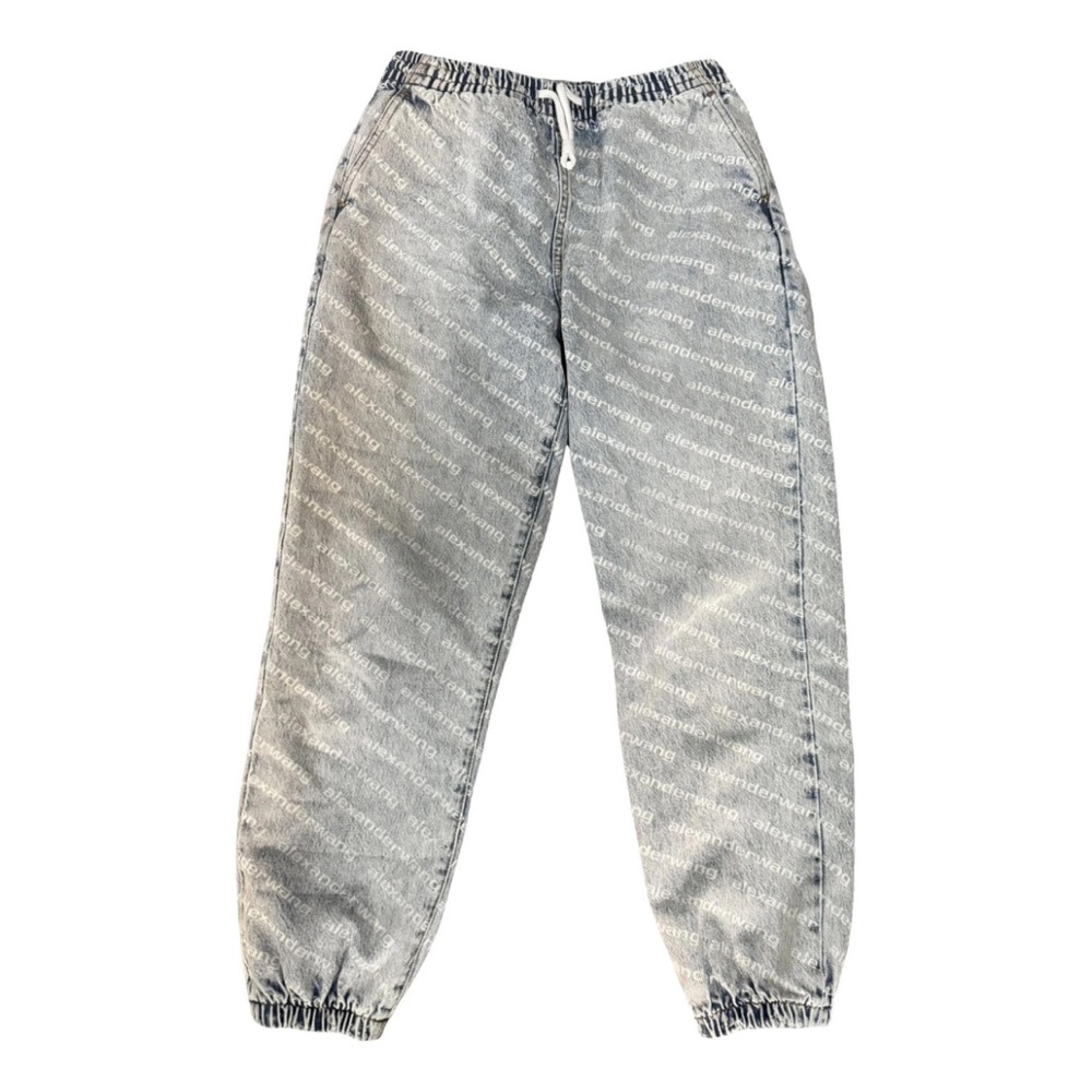 Alexander Wang Gray Logo Track Pants